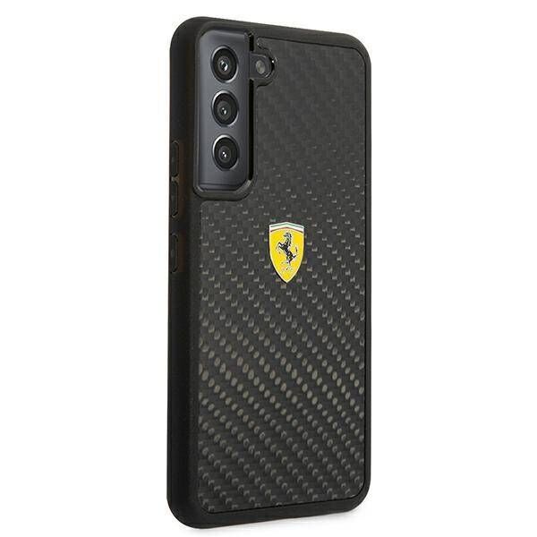 Original Case SAMSUNG GALAXY S22 Ferrari Hardcase On Track Real Carbon (FEHCS22SFCAK) black 3666339044701