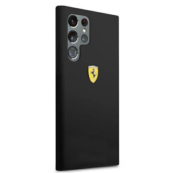 Original Case SAMSUNG GALAXY S22 ULTRA Ferrari Hardcase On Track Silicone (FESSIHCS22LBK) black 3666339045111