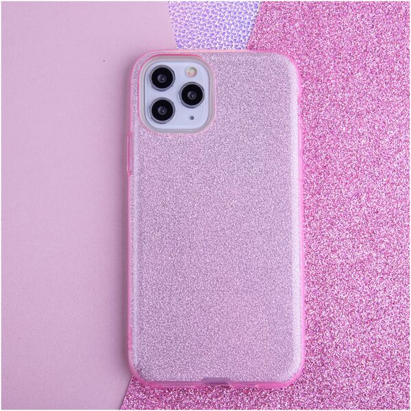 Glitter 3in1 case for iPhone X / XS pink 5900495714251