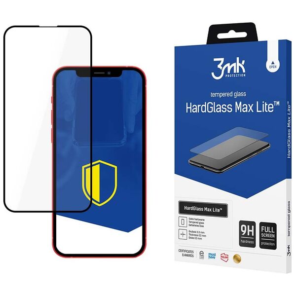 3mk tempered glass HardGlass Max Lite for OnePlus 8T black frame 5903108322560