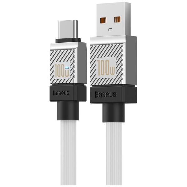 Baseus cable CoolPlay USB - USB-C 1m 100W white 6932172626815