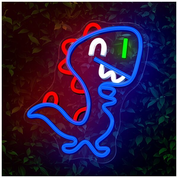 Neon PLEXI LED JURASSIC BABY DINO blue FLNJ01 Forever Light 5900495398161