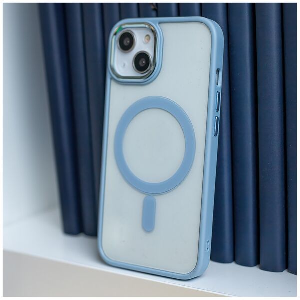 Satin Clear Mag case for iPhone 12 / 12 Pro 6,1&quot; blue 5907457714038