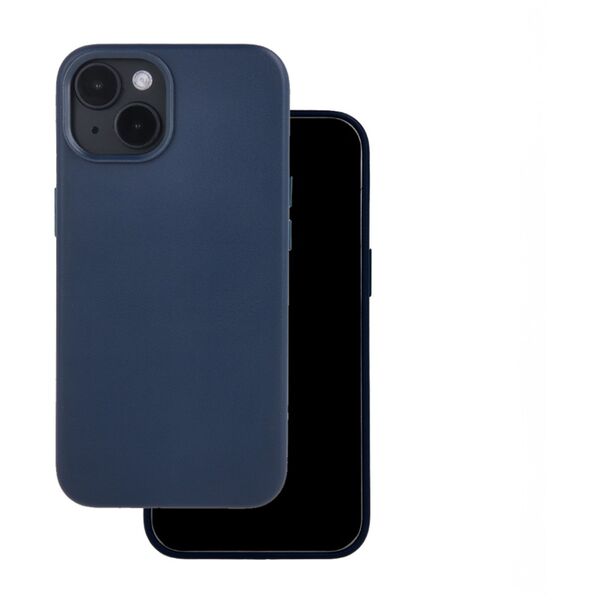 Mag Leather case for iPhone 15 Pro Max 6,7&quot; dark blue 5907457734494