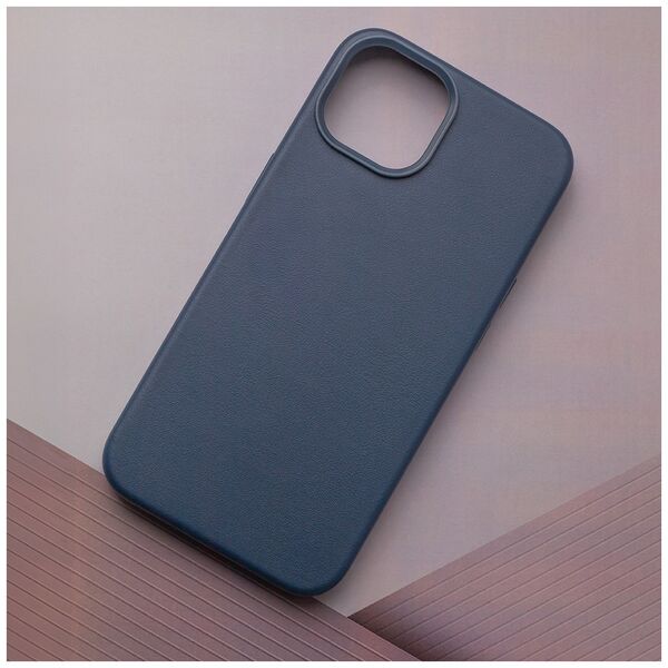 Mag Leather case for iPhone 15 Pro Max 6,7&quot; dark blue 5907457734494