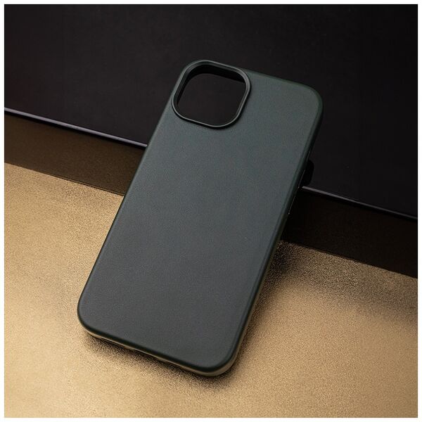 Mag Leather case for iPhone 15 Pro Max 6,7&quot; dark green 5907457734609