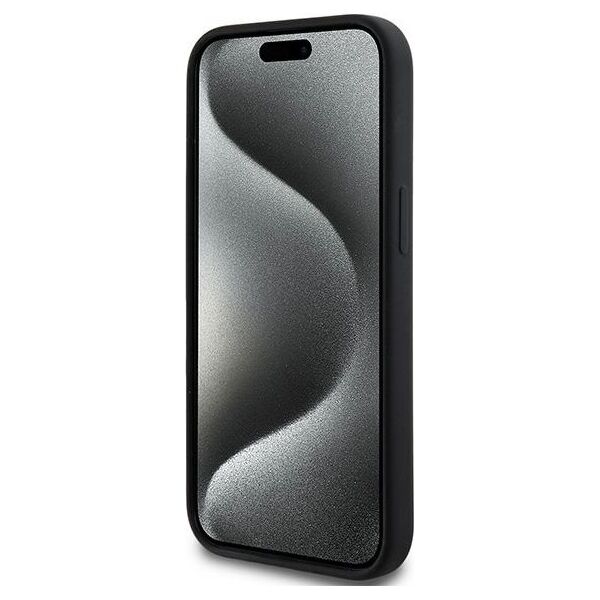 DKNY case for iPhone 15 6,1&quot; DKHMP15SSNYACH black HC Magsafe silicone w arch logo 3666339266691