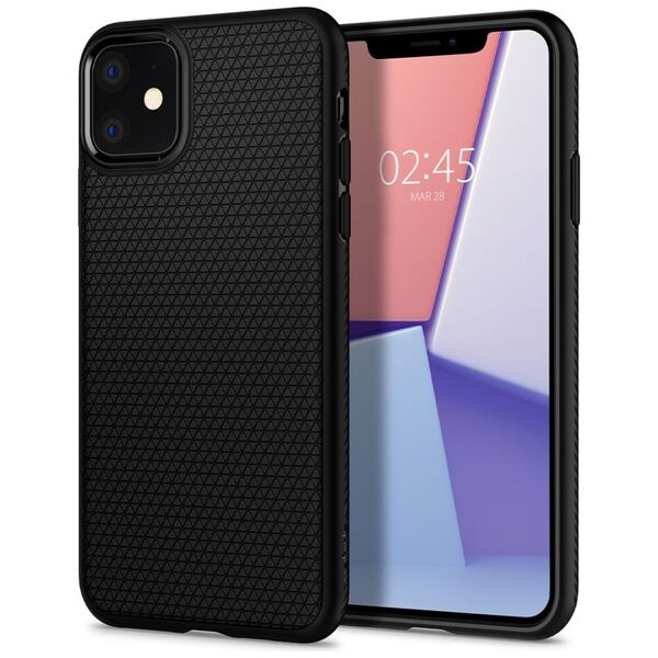 Spigen Spigen - Liquid Air - iPhone 11 - Black 8809671010293 έως 12 άτοκες Δόσεις