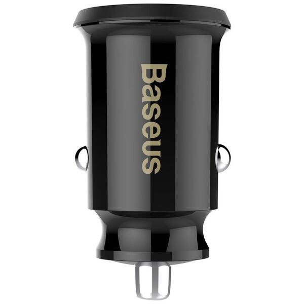 Baseus Incarcator Auto USB, 5V, 3.1A - Baseus Grain (CCALL-ML01) - Black 6953156276512 έως 12 άτοκες Δόσεις