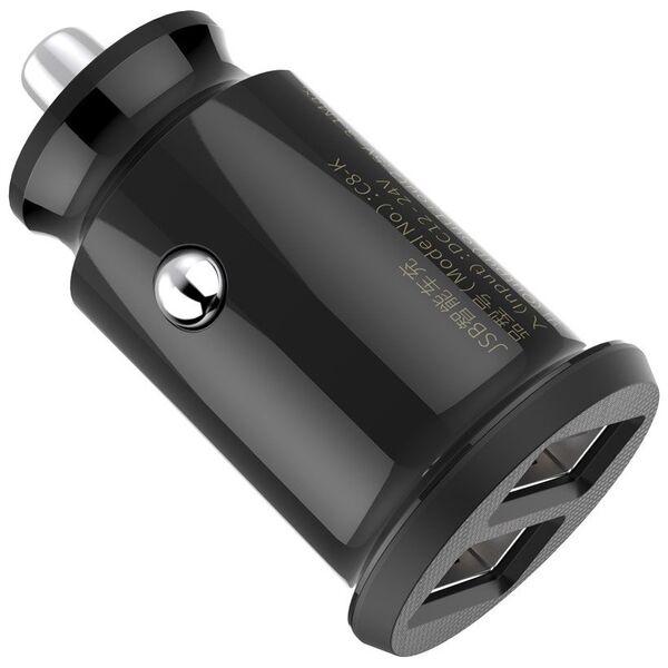 Baseus Incarcator Auto USB, 5V, 3.1A - Baseus Grain (CCALL-ML01) - Black 6953156276512 έως 12 άτοκες Δόσεις