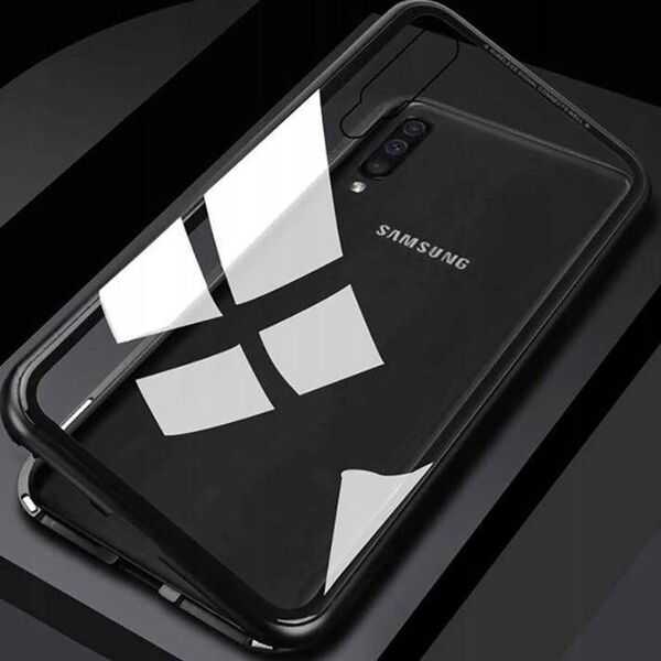 Case SAMSUNG GALAXY A34 5G Double Magnetic 360° Aluminum and Tempered Glass black 5904161136835