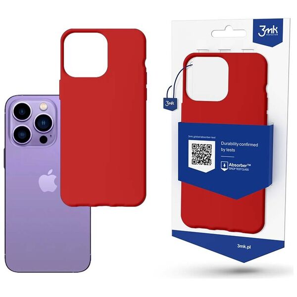 Case for iPhone 14 Pro from the 3mk Matt Case series - red 5903108476782