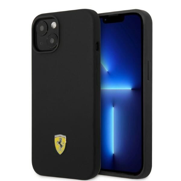 Ferrari FEHMSIP14MBK iPhone 14 Plus 6.7&quot; black/black hardcase Silicone Metal Logo Magsafe 3666339068295