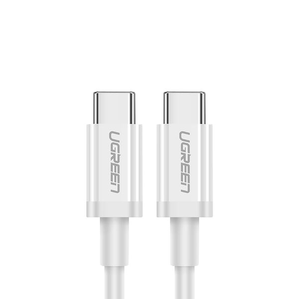 Ugreen US264 60518 USB-C / USB-C PD QC AFC cable 1m - white 6957303865185