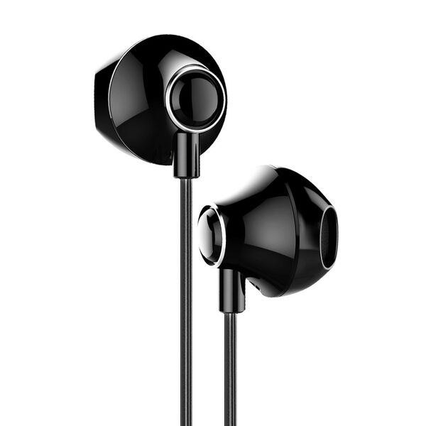 Baseus Baseus - Stereo Earphones Encok H06 (NGH06-01) - with Wire, 3.5mm Jack with Microphone, 1.2m - Black 6953156273900 έως 12 άτοκες Δόσεις