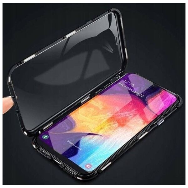 Case SAMSUNG GALAXY A54 5G Double Magnetic 360° Aluminum and Tempered Glass black 5904161136859