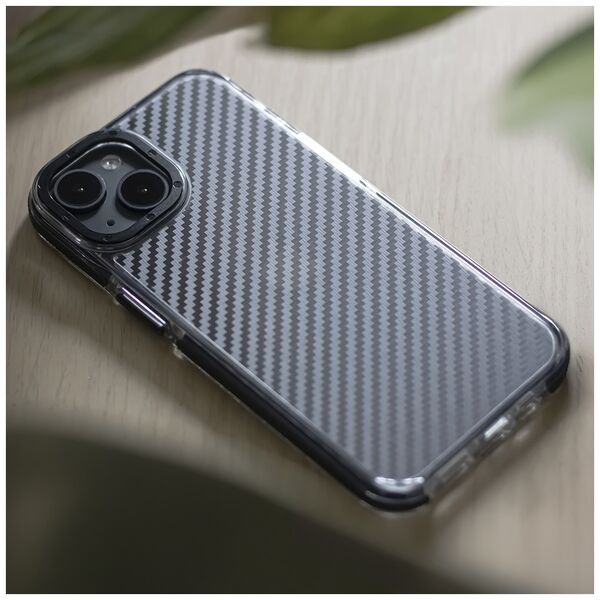 Acrylic Carbon case for iPhone 16 6,1&quot; black 5907457791961