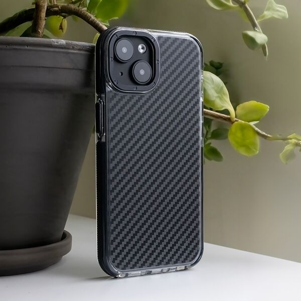 Acrylic Carbon case for iPhone 16 Plus 6,7&quot; black 5907457791985