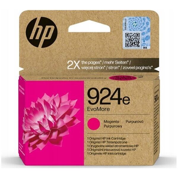 HP HP INC Atrament HP 924e EvoMore Magenta Original Ink Car