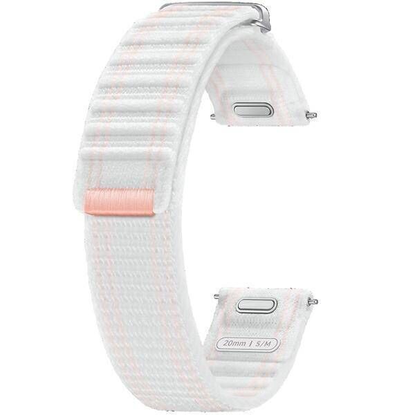 Orginal Strap for SAMSUNG GALAXY WATCH 4 / 5 / 6 / 7 Fabric Band 20mm pink & white 8806095625294