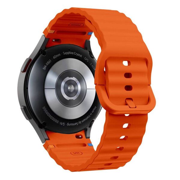 Strap for SAMSUNG GALAXY WATCH 4 / 5 / 5 PRO / 6 / 7 / FE Tech-Protect Silicone Sport orange 5906302313457