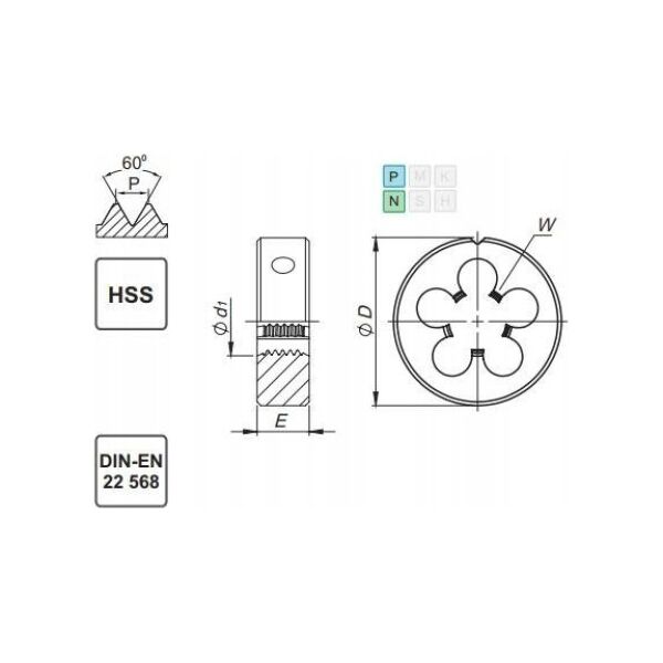 Fanar NARZYNKA M42 DIN-22568 (6g) HSS 800