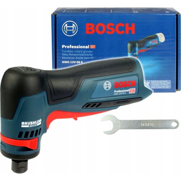 Bosch SZLIFIERKA KATOWA TRZPIENIOWA GWG 12V-50 S BEZ AKUM. I LADOWARKI