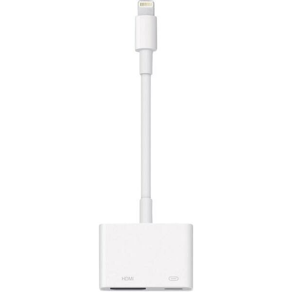 Adapter USB Apple Lightning - HDMI + Lightning Biały  (MD826ZM/A)