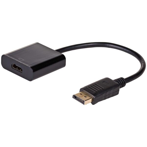 Adapter AV Akyga DisplayPort - HDMI czarny (AK-AD-11)