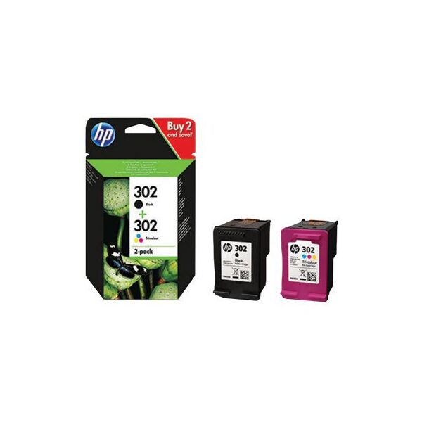 Tusz HP Toner Ink/302 Cart Combo 2-Pack (X4D37AE)