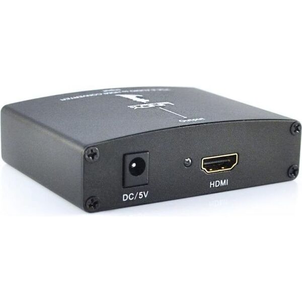 Adapter AV Lindy HDMI - D-Sub (VGA) + Jack 3.5mm czarny (38165)