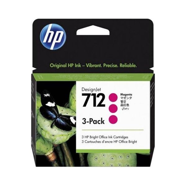 Tusz HP HP Atrament 712 3-Pack 29-ml Magenta DJ Ink