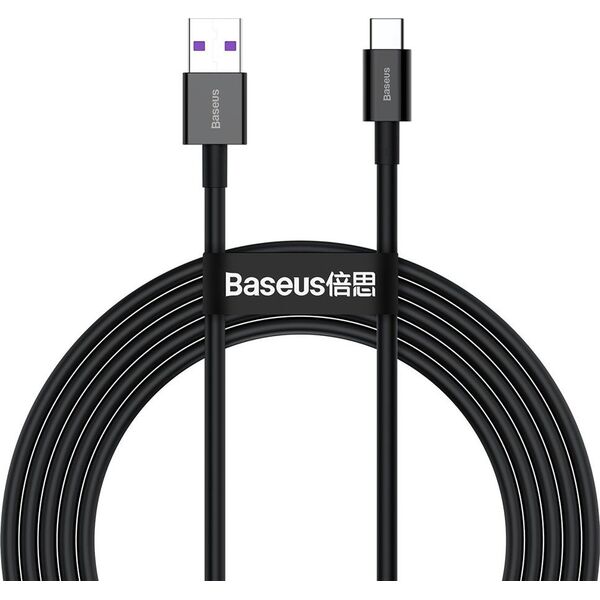 Kabel USB Baseus USB-A - USB-C 2 m Czarny (CATYS-A01)