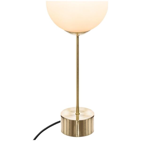 Lampa stołowa Atmosphera Lampka nocna Dris Gold szklany klosz