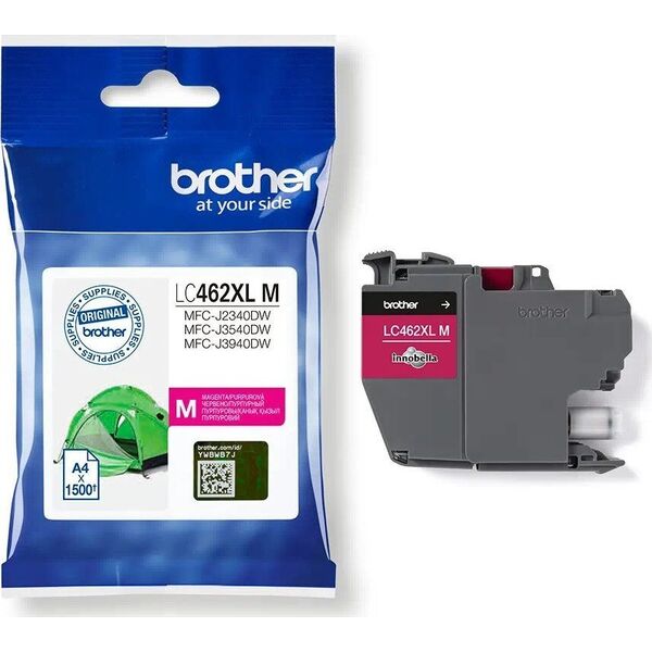 Tusz Brother Brother oryginalny ink / tusz LC-462XLM, magenta, 1500s, Brother MFC J2340DW, MFC J3540DW, MFC J3940DW