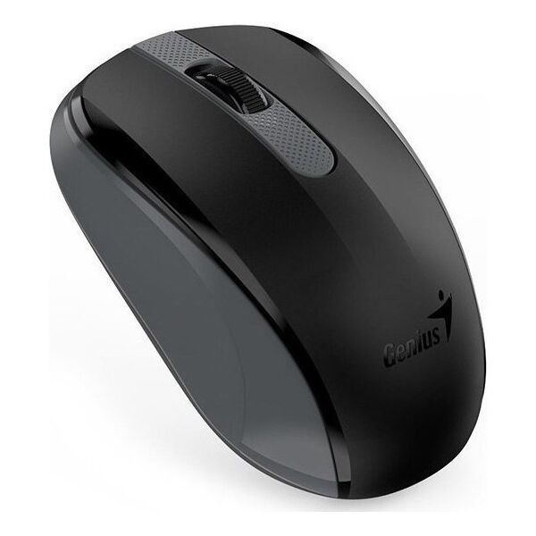 Mysz Genius Genius Mysz NX-8008S, 1200DPI, 2.4 [GHz], optyczna, 3kl., bezprzewodowa USB, czarno-szary, 1 szt AA