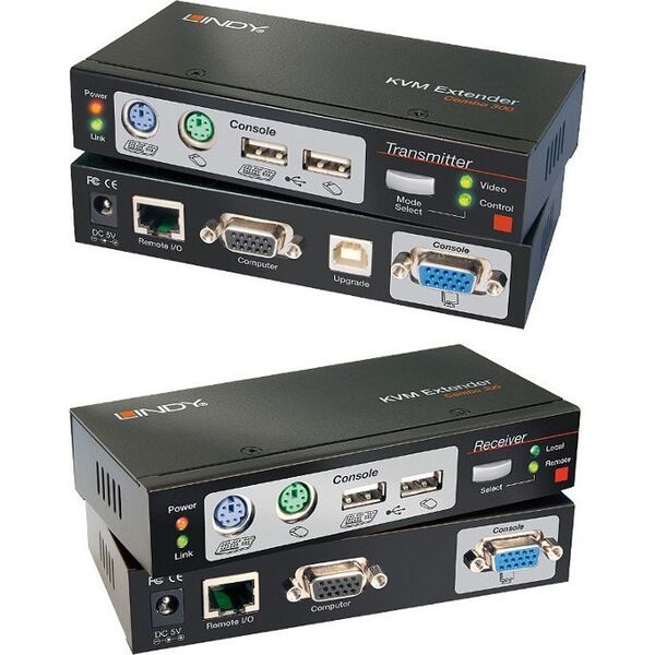 Przełącznik Lindy towar w Sosnowcu - Przełącznik Lindy Ca5 KVM Extend Combo mit KVM Switches USB-PS/2 VGA bis 300m - 39378 () - Morelenet_1167274