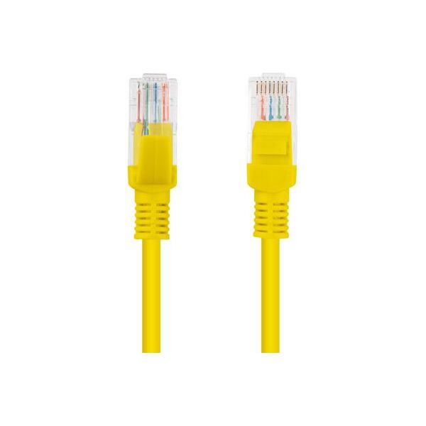 Lanberg Patchcord, Cat6, nieekranowany, 10m, żółty (PCU6-10CC-1000-Y)