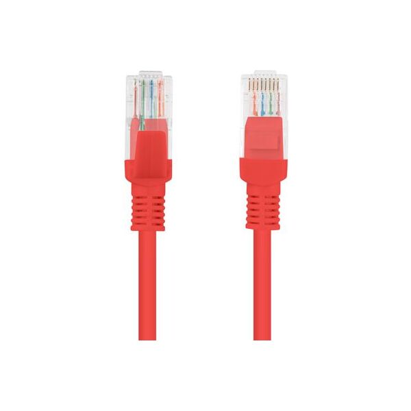 Lanberg Patchcord, Cat6, nieekranowany, 1m, czerwony (PCU6-10CC-0100-R)