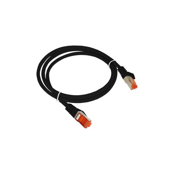 Alantec Patch-cord F/UTP kat.6 PVC 0.25m czarny ALANTEC