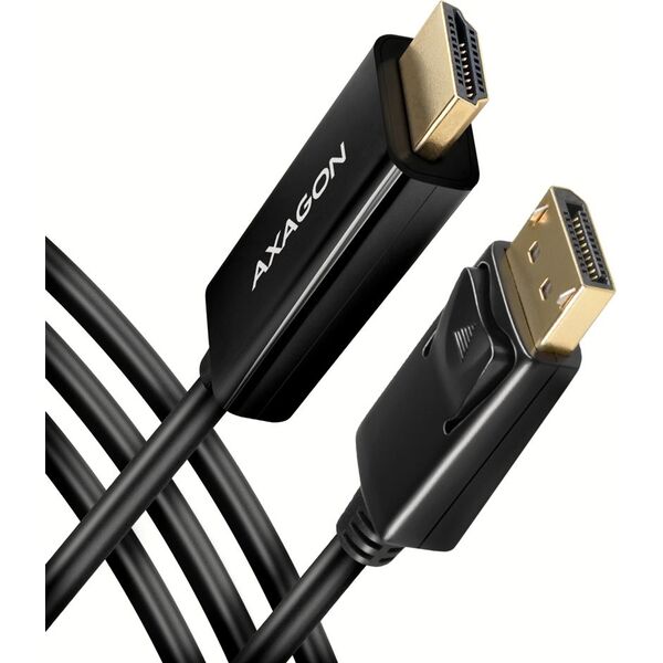 Kabel Axagon DisplayPort - HDMI 1.8m czarny (RVD-HI14C2)