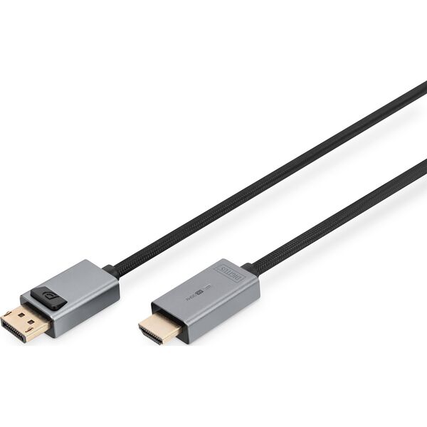 Kabel Digitus DisplayPort - HDMI 1.8m szary (DB-340202-018-S)