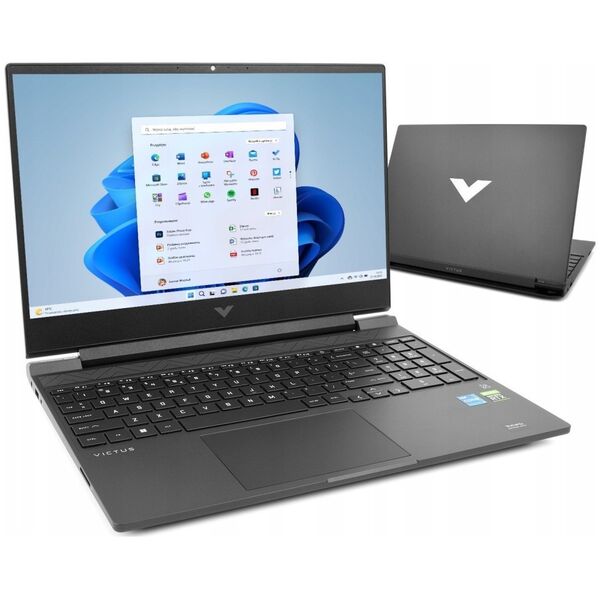 Laptop HP HP Victus 15 - Core i5-12500H | 15,6"-144Hz | 16GB | 512GB | Win11Home | RTX4060 | Szary