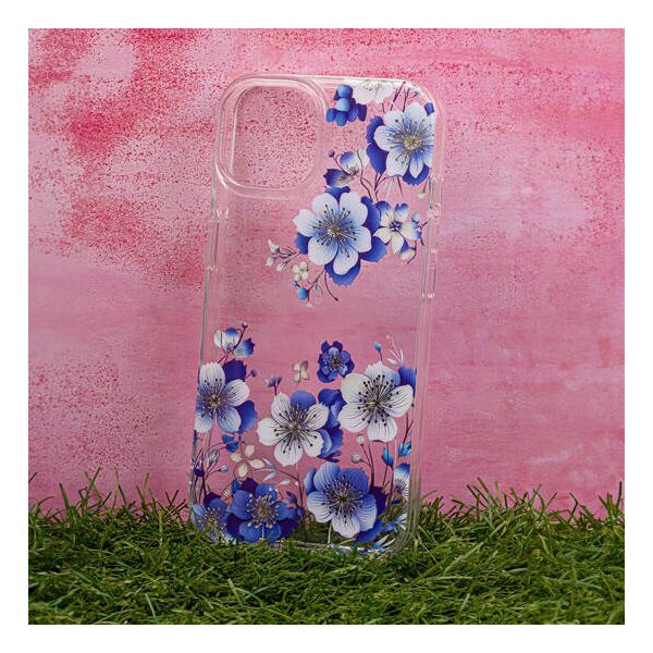 Case SAMSUNG GALAXY A14 4G / 5G IMD Print Case Floral transparent 5904161148944