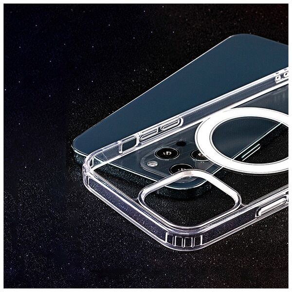 Anti Shock 1,5 mm Mag case for iPhone 15 Pro 6,1&quot; transparent big hole 5907457789920