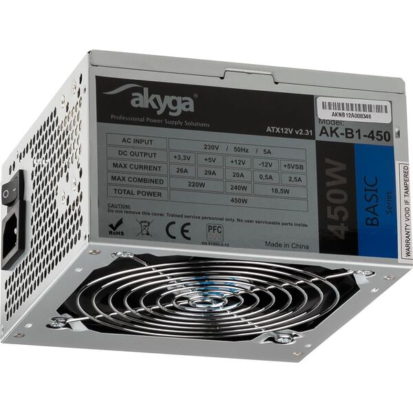 Zasilacz Akyga Basic 450W (AK-B1-450)