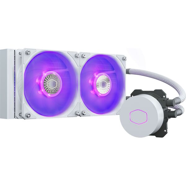 Chłodzenie wodne Cooler Master MasterLiquid ML240L RGB V2 White Edition (MLW-D24M-A18PC-RW)