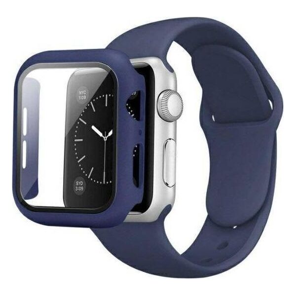 Beline Beline pasek Apple Watch Silicone 38/40/41mm blue colour + case