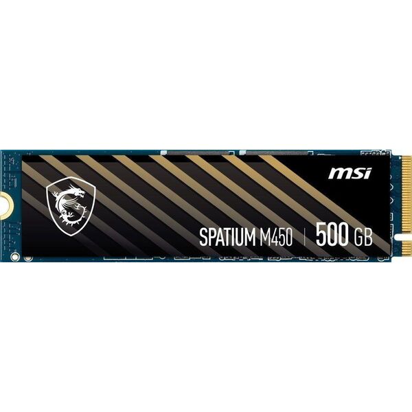 Dysk SSD MSI Spatium M450 500GB M.2 2280 PCI-E x4 Gen4 NVMe (S78-440K190-P83)