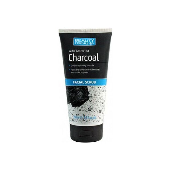 Beauty Formulas Charcoal Peeling do twarzy głęboko oczyszczający z aktywnym węglem 150ml